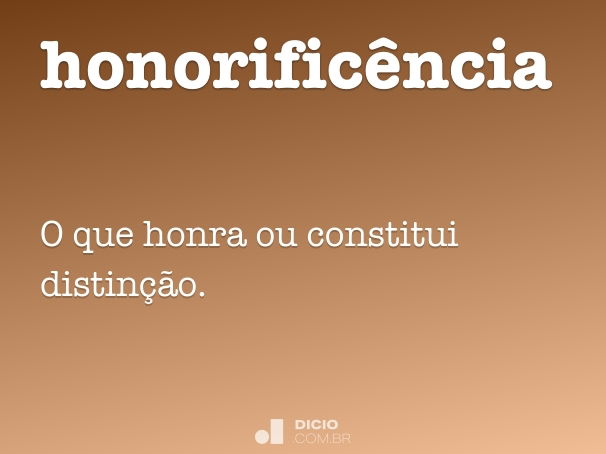 honorificência