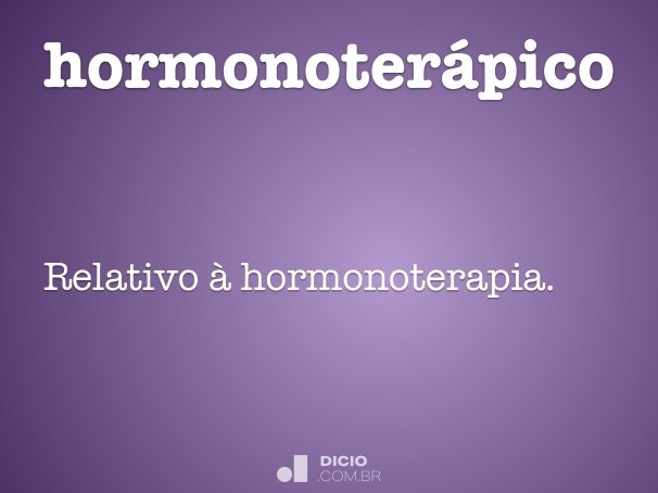 hormonoterápico