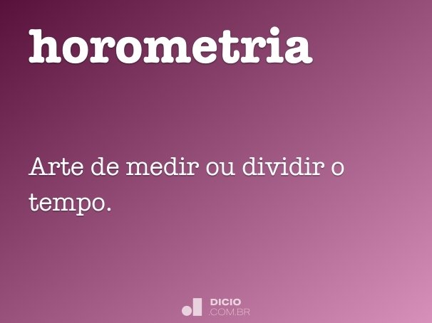 horometria