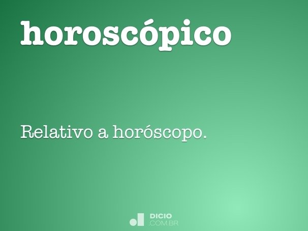 horoscópico