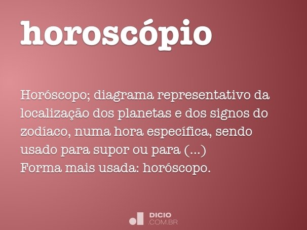 horoscópio