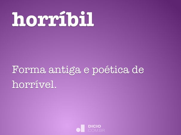 horríbil