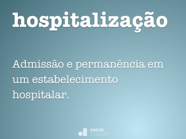hospitalização