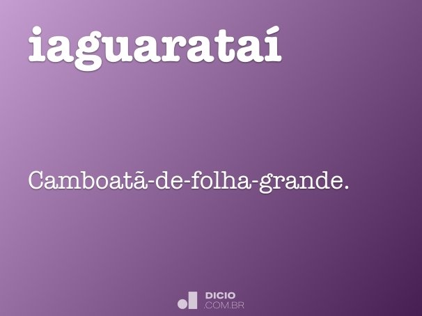 iaguarataí