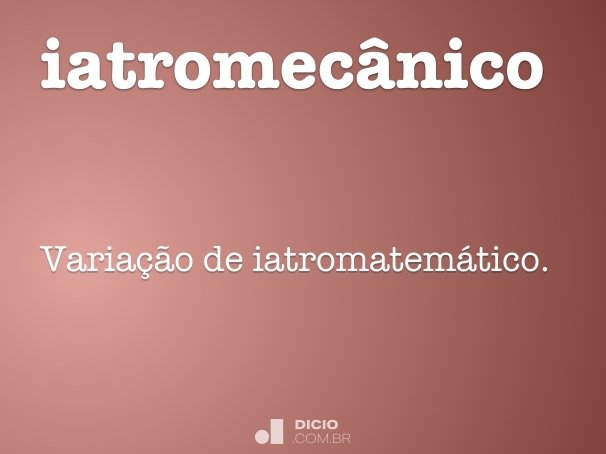 iatromecânico