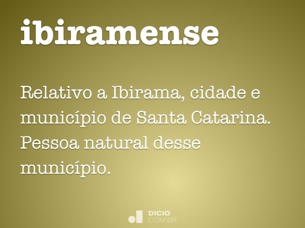 ibiramense