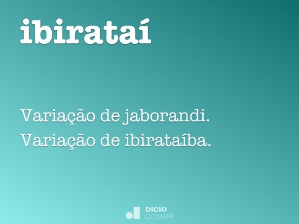 ibirataí