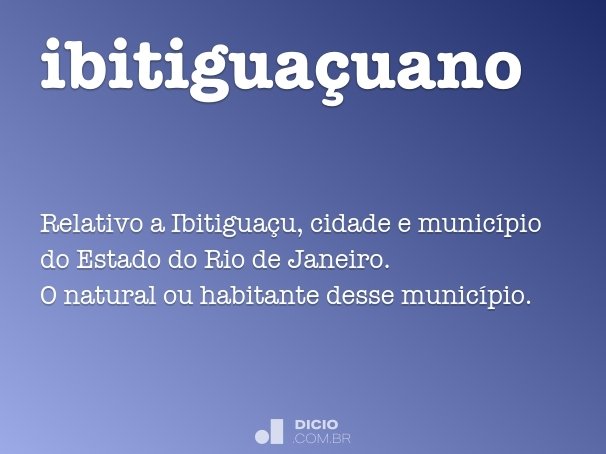 ibitiguaçuano