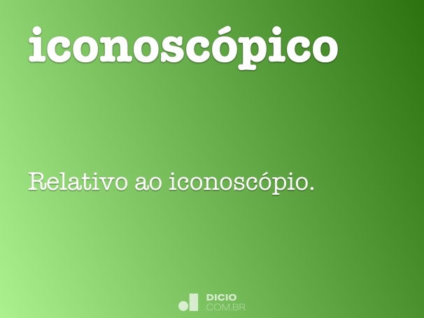 iconoscópico