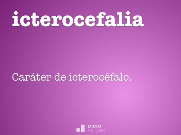 icterocefalia