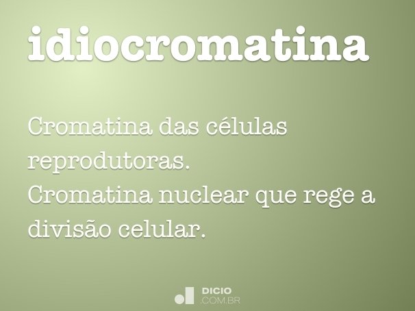 idiocromatina