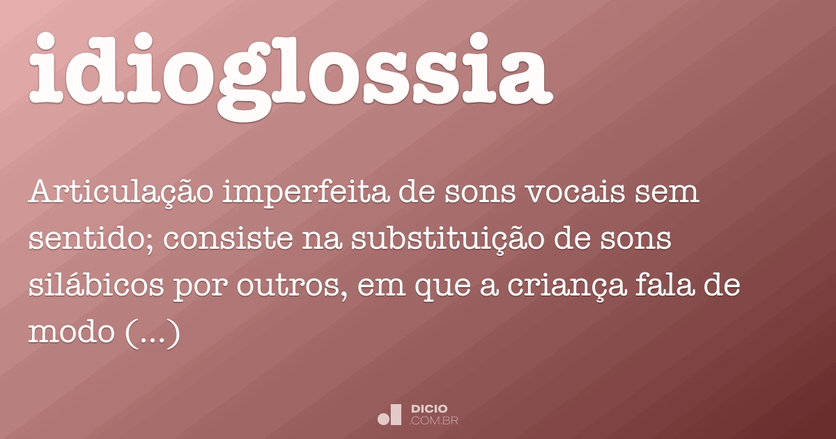 Idioglossia