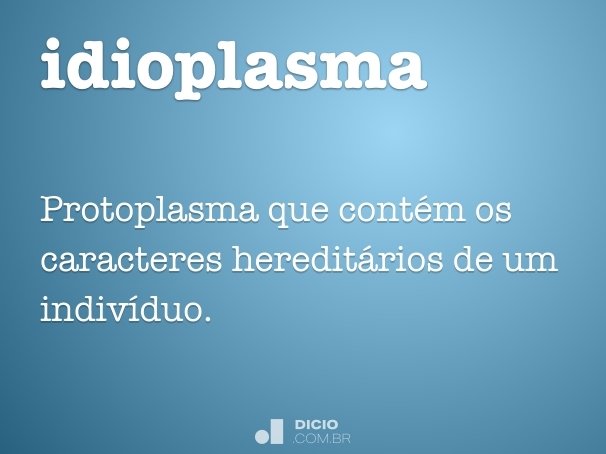 idioplasma