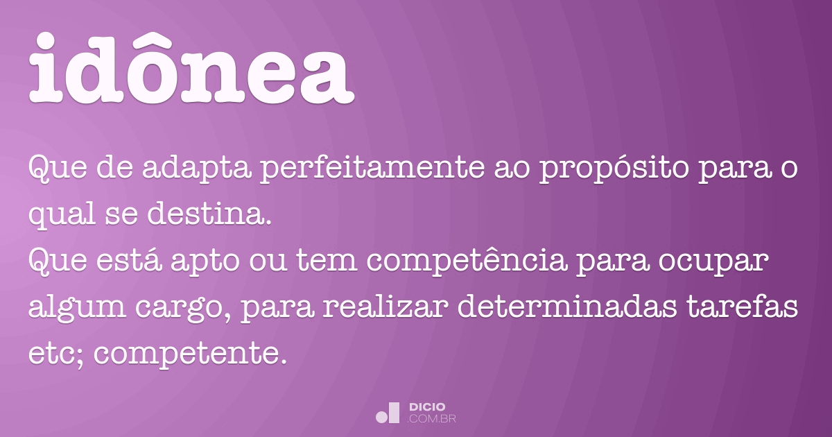 Idônea Dicio, Dicionário Online de Português