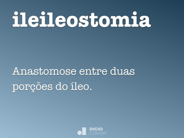 ileileostomia