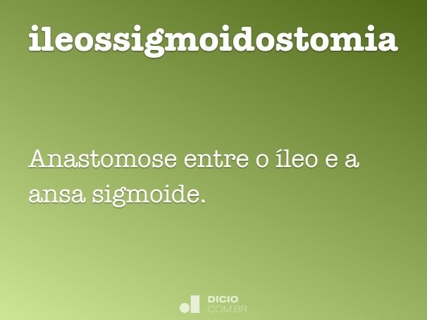 ileossigmoidostomia