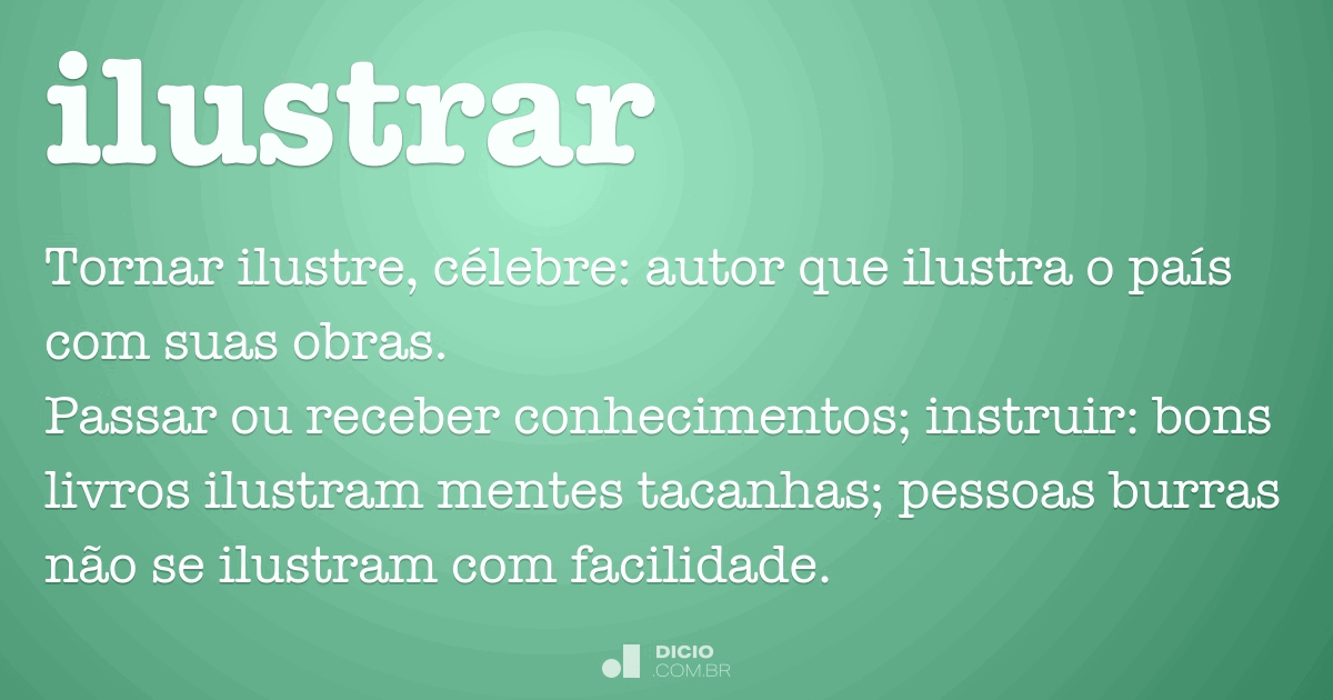 Ilustrar Dicio, Dicionário Online de Português