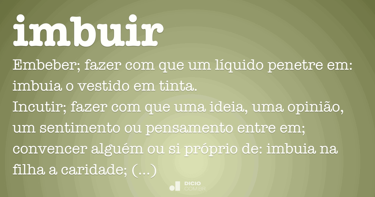 Imbuir Dicio, Dicionário Online de Português