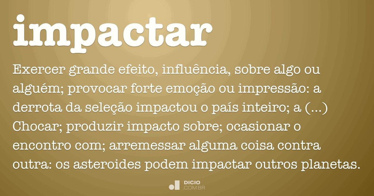 Significado de Impactar