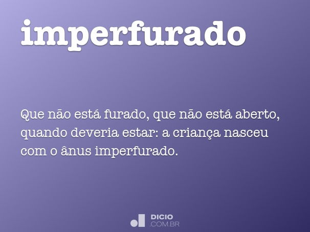 imperfurado