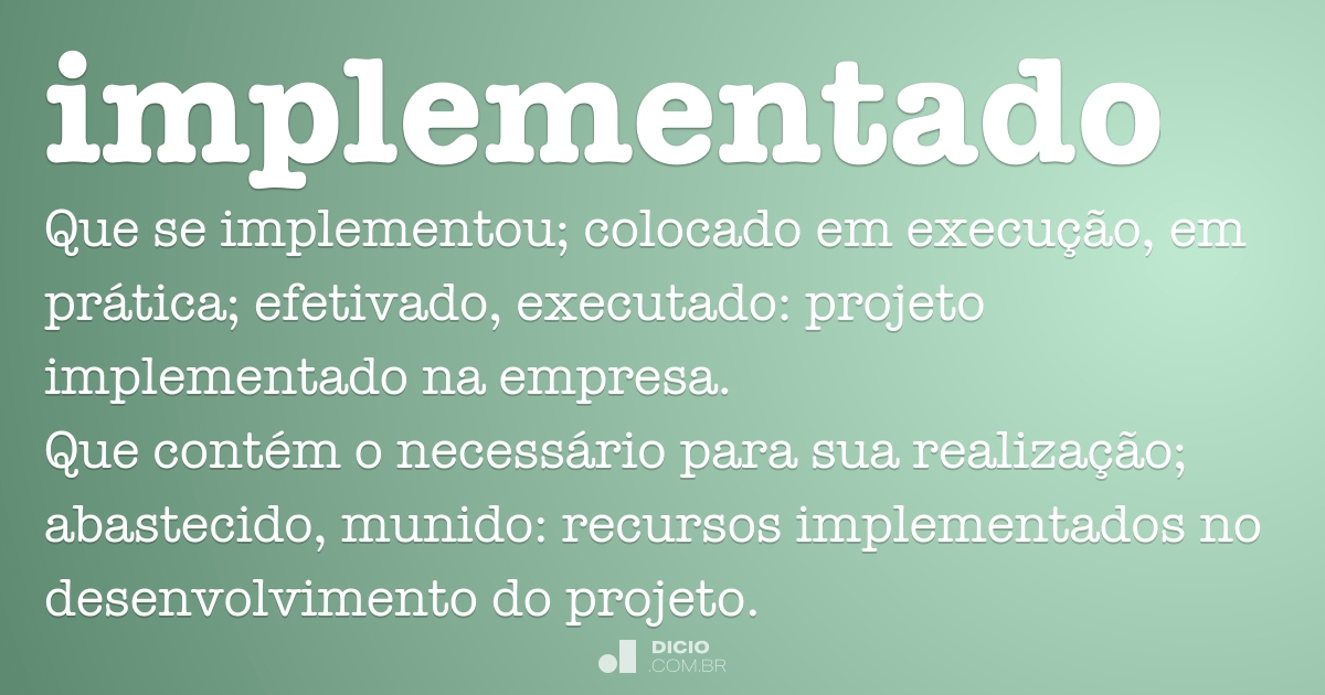 Empreendido - Dicio, Dicionário Online de Português