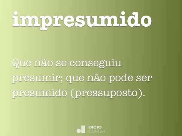 impresumido