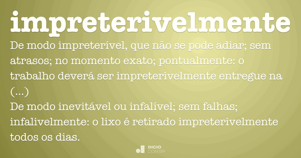 Impreterivelmente Dicio, Dicionário Online de Português