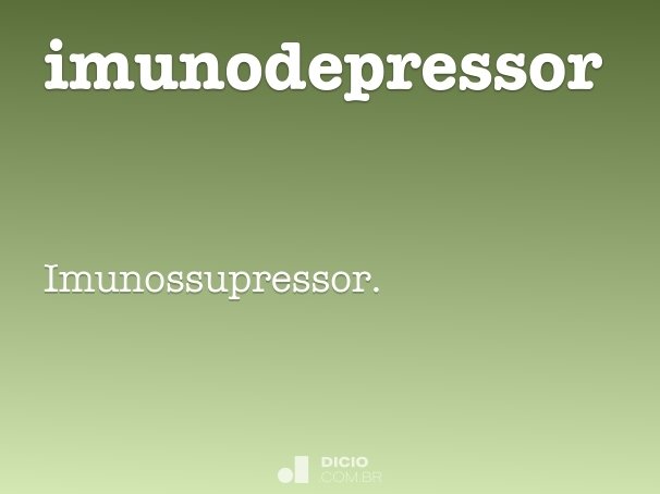 imunodepressor