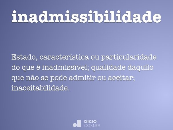 inadmissibilidade