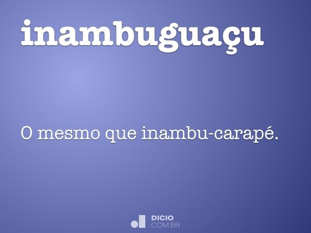 inambuguaçu