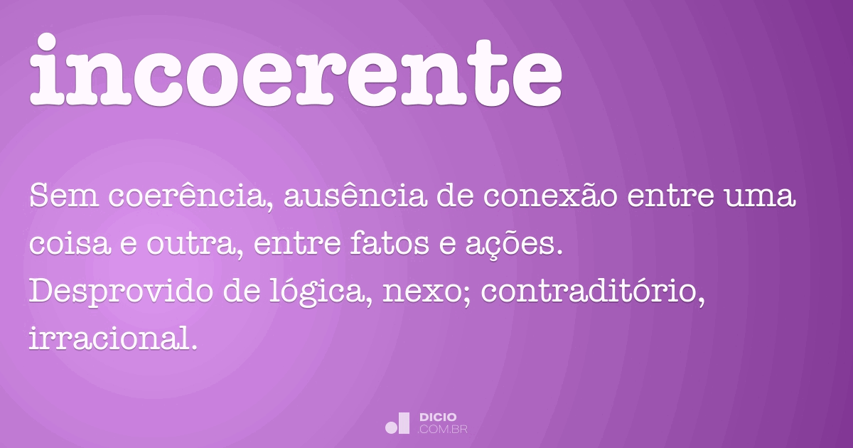 incoerente significato incoerente significato
