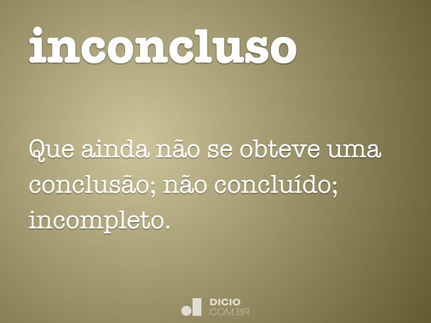 inconcluso