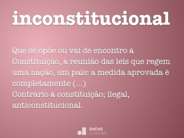 inconstitucional
