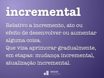 Incremental - Dicio, Dicionário Online de Português