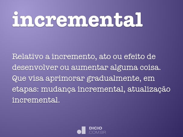 definição de INC: Incremento - Increment