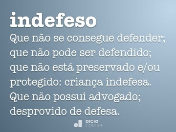 Indefeso - Dicio, Dicionário Online de Português