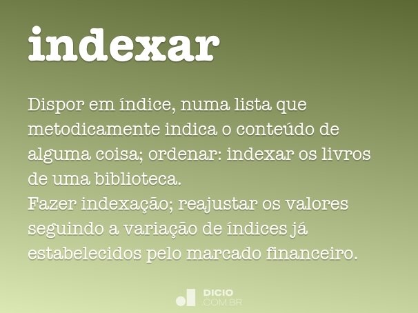 indexar