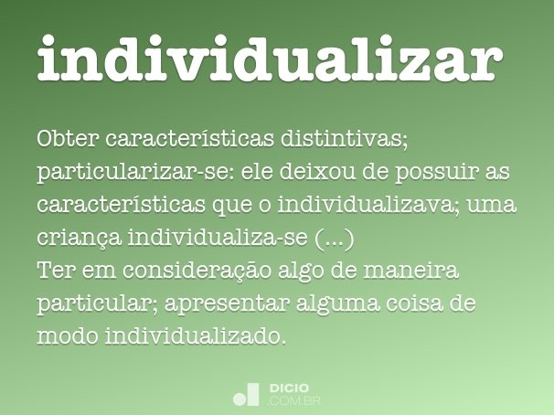 individualizar