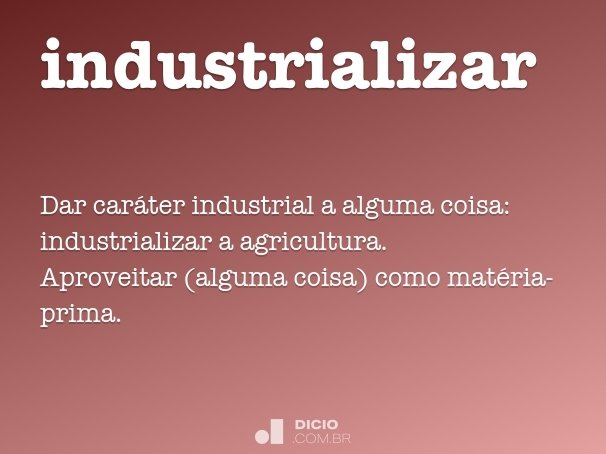 industrializar