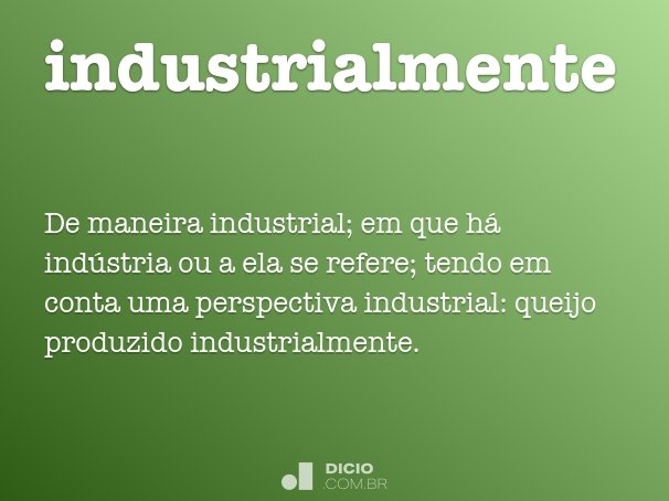 industrialmente