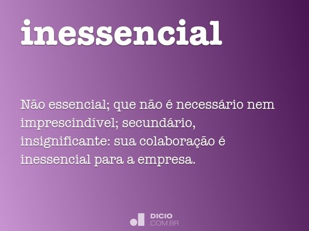 inessencial