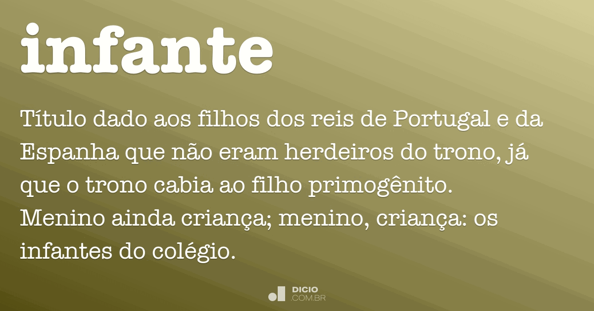 Infante Dicio Dicionário Online De Português