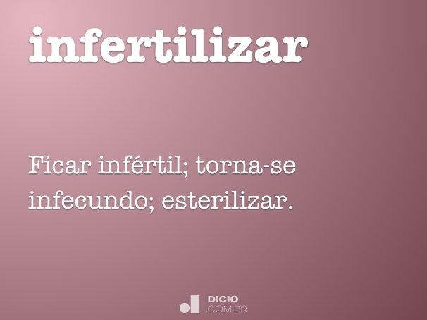 infertilizar