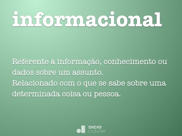 informacional