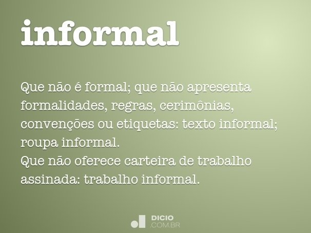 informal