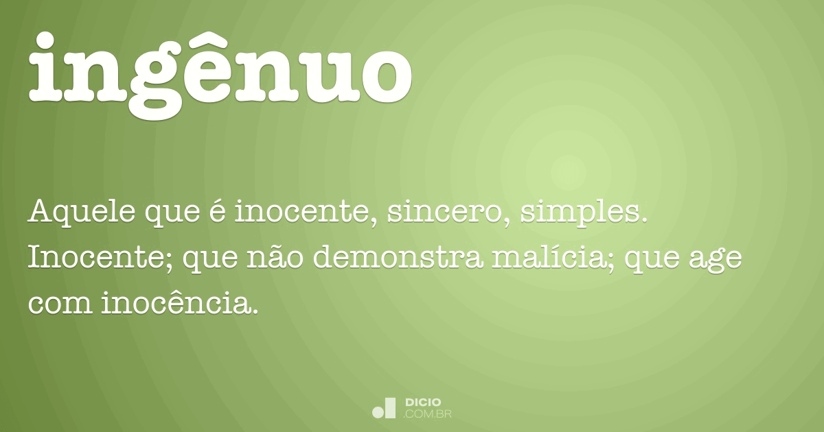 Inocente - Dicio, Dicionário Online de Português