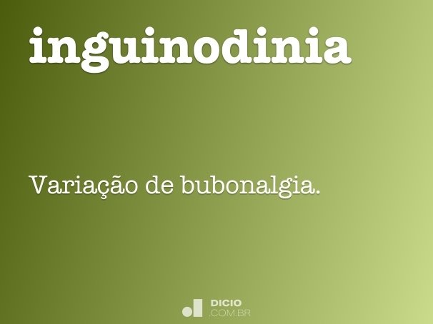 inguinodinia