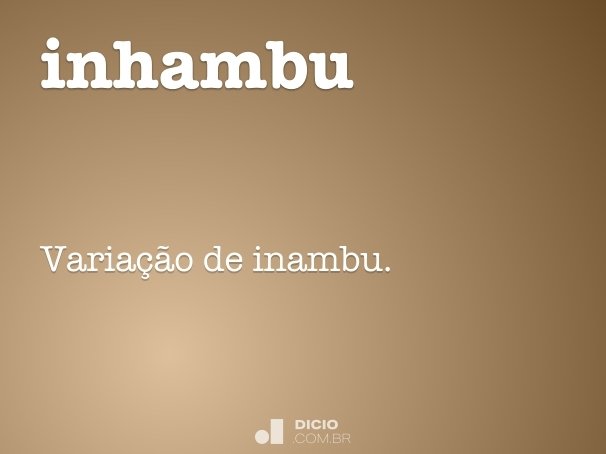 inhambu