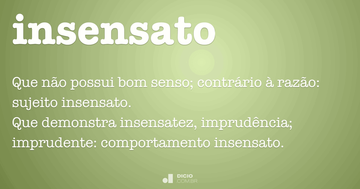 Insensato Dicio, Dicionário Online de Português