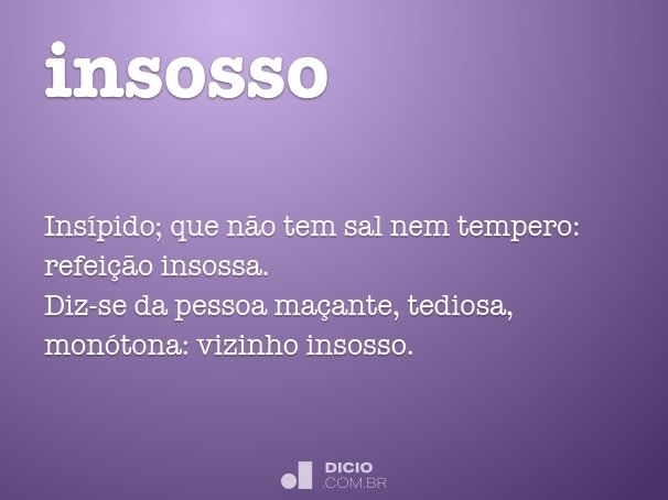 insosso